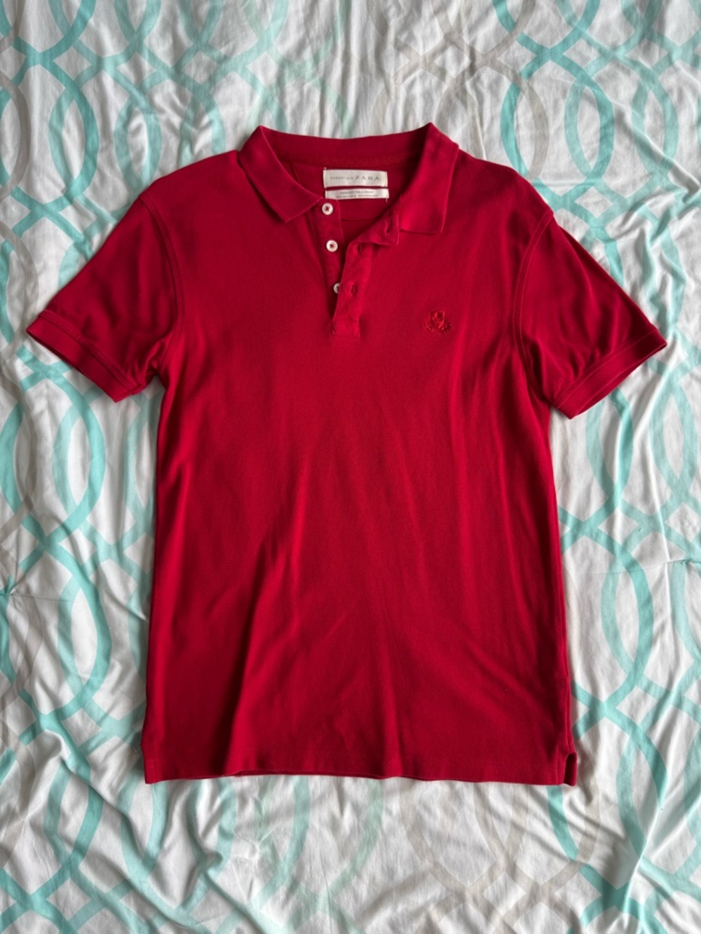 Zara Red Men's Polo Shirt - Short Sleeve
